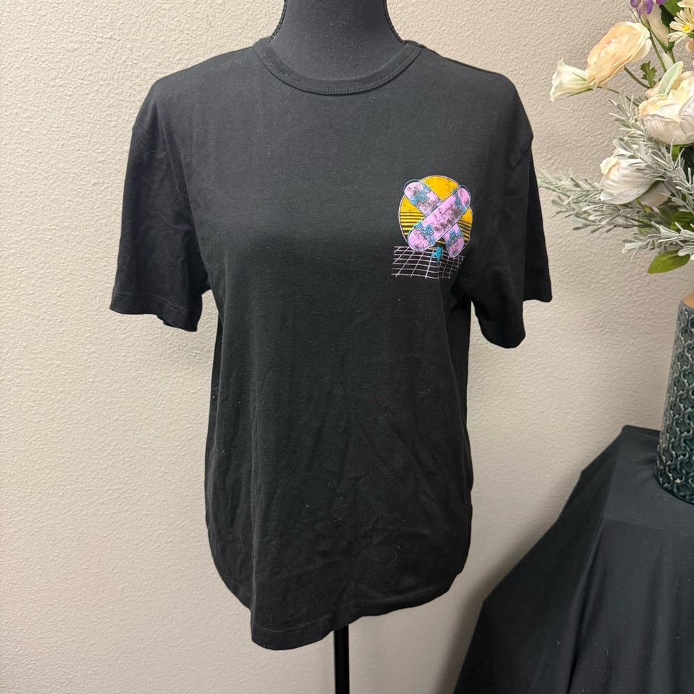 Wonder Nation Black “Skate of Mind” Retro Graphic Tee Youth XL 14/16 Skater
